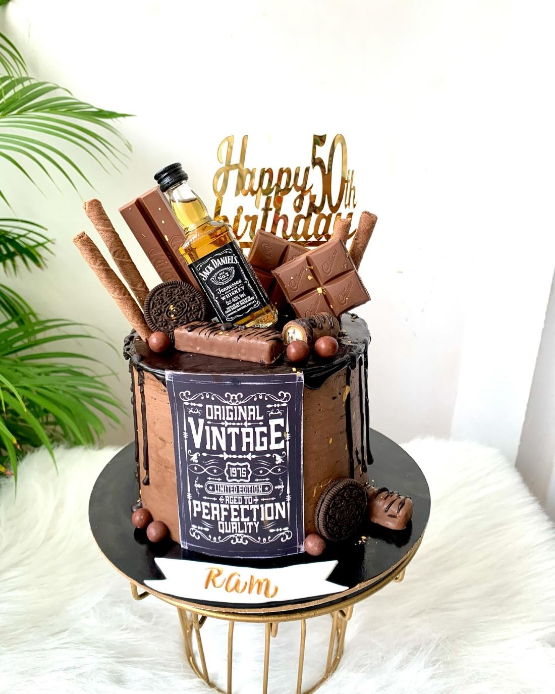 Designer 50th birthday cake